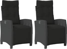 vidaXL Gartensessel 2 STK., Gartenstuhl mit