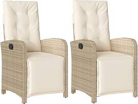 vidaXL Gartensessel 2 STK., Gartenstuhl mit