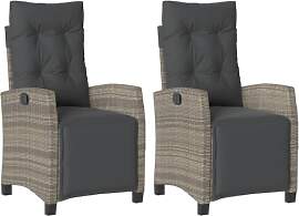 vidaXL Gartensessel 2 STK., Gartenstuhl mit