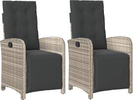 vidaXL Gartensessel 2 STK., Gartenstuhl mit