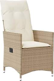 vidaXL Gartensessel Verstellbar mit Kissen,