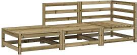 vidaXL Gartensofa 2-Sitzer, Modular Sofa mit