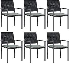 vidaXL Gartenstühle 6 STK., Gartenstuhl