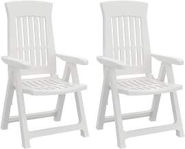 vidaXL Gartenstuhl 2 STK., Gartensessel Klappbar