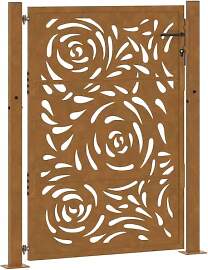 vidaXL Gartentor 100x125 cm Wetterfester Stahl