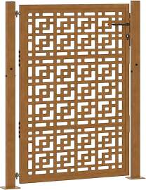 vidaXL Gartentor 100x125 cm Wetterfester Stahl