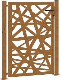 vidaXL Gartentor 100x125 cm Wetterfester Stahl