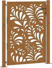 vidaXL Gartentor 100x150 cm Wetterfester Stahl