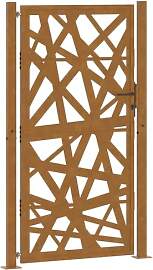 vidaXL Gartentor 100x175 cm Wetterfester Stahl