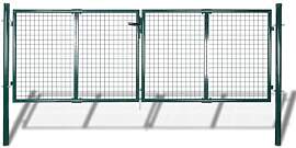 vidaXL Gartentor 289x125/306x175cm Doppeltor