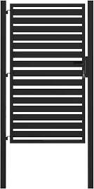 vidaXL Gartentor Abschließbar Schwarz 100x150 cm