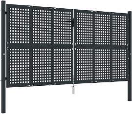 vidaXL Gartentor Anthrazit 300x150 cm Stahl