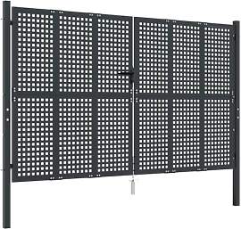 vidaXL Gartentor Anthrazit 300x200 cm Stahl