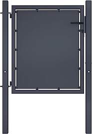 vidaXL Gartentor aus Stahl 100 x 75 cm Anthrazit