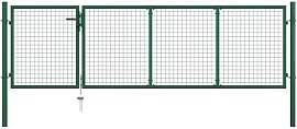 vidaXL Gartentor aus Stahl 350 x 100 cm Grün