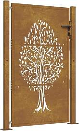 vidaXL Gartentor, Gartentür mit Baum-Design,