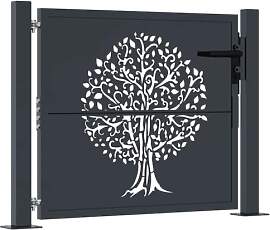 vidaXL Gartentor, Gartentür mit Baum-Design,