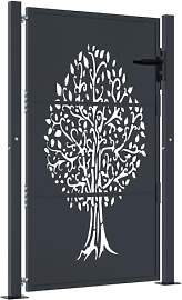 vidaXL Gartentor, Gartentür mit Baum-Design,