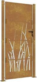 vidaXL Gartentor, Gartentür mit Gras-Design,