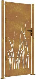 vidaXL Gartentor, Gartentür mit Gras-Design,