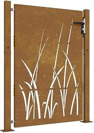 vidaXL Gartentor, Gartentür mit Gras-Design,