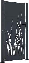 vidaXL Gartentor, Gartentür mit Gras-Design,