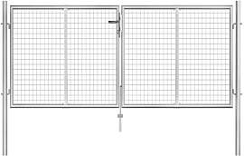 vidaXL Gartentor verzinkter Stahl 300 x 100 cm