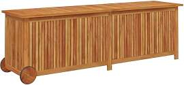 vidaXL Gartentruhe, Gartenbox mit Rollen Stauraum, 
