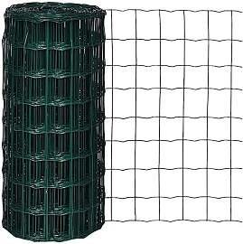 vidaXL Gartenzaun 10x0,8 m Maschendraht Zaunset