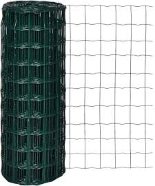 vidaXL Gartenzaun 10x1,0m Maschendraht Gitterzaun