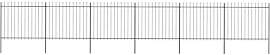 vidaXL Gartenzaun mit Speerspitze Stahl 1070 x 150 