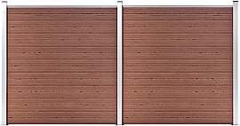 vidaXL Gartenzaun WPC Sichtschutzzaun Lamellenzaun 
