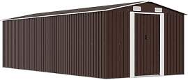 vidaXL Gerätehaus 257x580x181cm Metall Braun