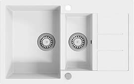 vidaXL Granitspüle Doppelbecken Kratzfest