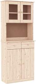 vidaXL Highboard ALTA 77x35x188 cm Massivholz