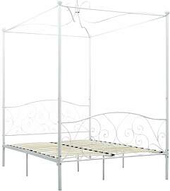 vidaXL Himmelbett Bett Bettgestell Doppelbett