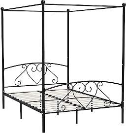 vidaXL Himmelbett Bett Bettgestell Doppelbett