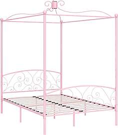 vidaXL Himmelbett Bettgestell Bett Doppelbett