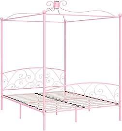 vidaXL Himmelbett Bettgestell Bett Doppelbett
