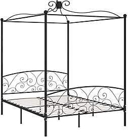 vidaXL Himmelbett Bettgestell Bett Doppelbett