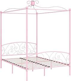 vidaXL Himmelbett Bettgestell Bett Doppelbett