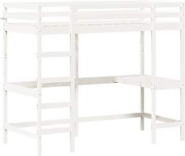 vidaXL Hochbett mit Schreibtisch, Bett für Kinder 