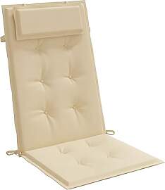 vidaXL Hochlehner-Auflagen 4 STK. Beige