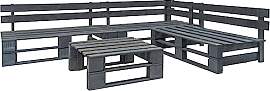 vidaXL Holz Garten Sofagarnitur Ecksofa Gartensofa 