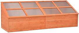 vidaXL Holz Gewächshaus Frühbeetkasten Frühbeet 