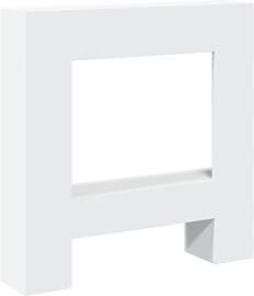 vidaXL Kaminumrandung Weiß 81x18x82 cm