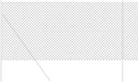 vidaXL Kettenzaun Grau 10 x 1 m Stahl, Garten- und 