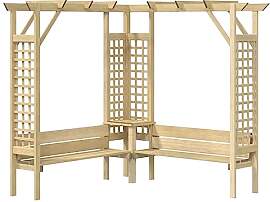 vidaXL Kiefernholz Imprägniert Eckpergola mit