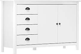 vidaXL Kiefernholz Massiv Sideboard mit 4