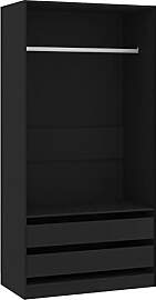 vidaXL Kleiderschrank 2 Schubladen Kleiderständer 